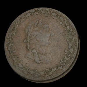 Canada, Joseph Tiffin, 1/2 penny : 1812