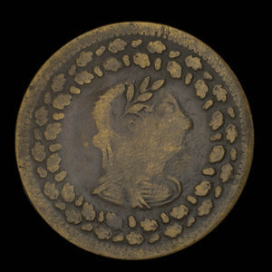 Canada, unknown, 1/2 penny : 1812