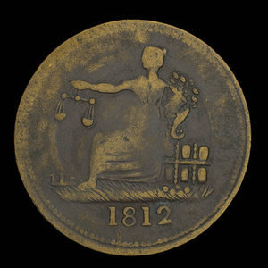 Canada, unknown, 1/2 penny : 1812