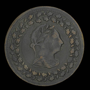 Canada, unknown, 1/2 penny : 1812