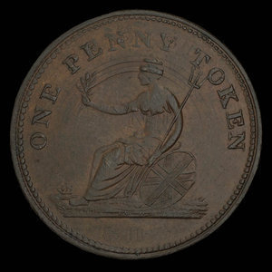 Canada, unknown, 1 penny : 1813