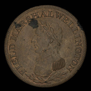 Canada, unknown, 1/2 penny : 1813