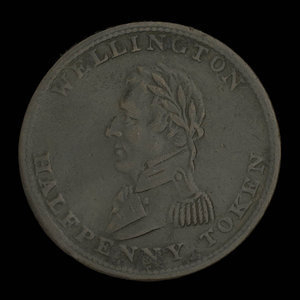 Canada, unknown, 1/2 penny : 1814