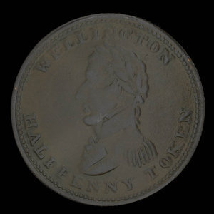 Canada, unknown, 1/2 penny : 1814