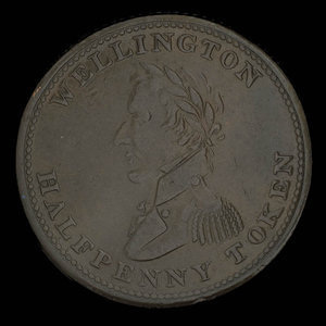 Canada, unknown, 1/2 penny : 1814