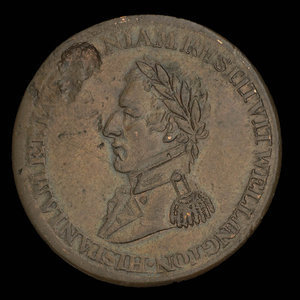 Canada, unknown, 1/2 penny : 1813