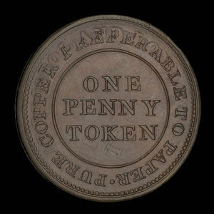 Canada, unknown, 1 penny : 1813