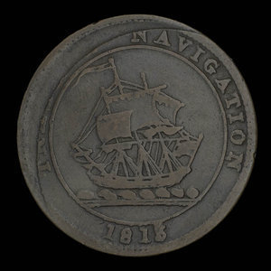 Canada, unknown, 1/2 penny : 1813