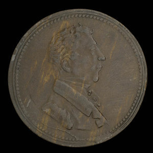 Canada, unknown, 1/2 penny : 1830