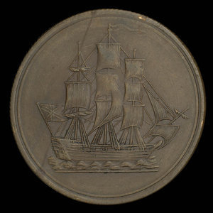 Canada, unknown, 1/2 penny : 1815