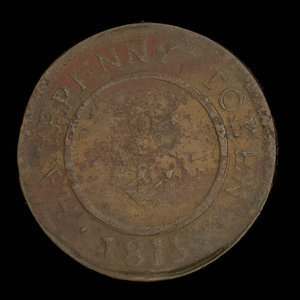 Canada, unknown, 1/2 penny : 1816