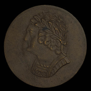 Canada, unknown, 1/2 penny : 1820