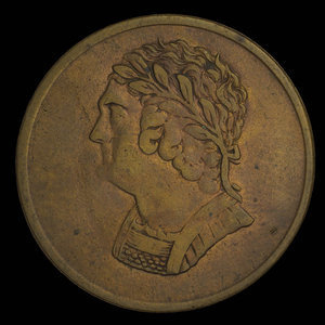 Canada, unknown, 1/2 penny : 1820