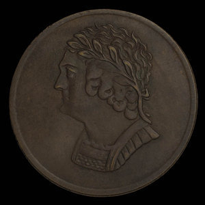 Canada, unknown, 1/2 penny : 1820