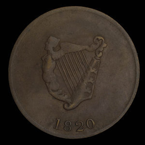 Canada, unknown, 1/2 penny : 1820