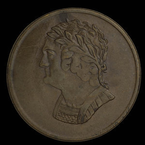 Canada, unknown, 1/2 penny : 1820