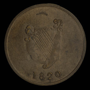 Canada, unknown, 1/2 penny : 1820