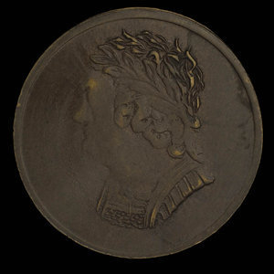 Canada, unknown, 1/2 penny : 1820