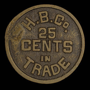 Canada, Hudson's Bay Company, 25 cents :