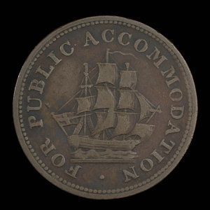 Canada, unknown, 1/2 penny : 1831