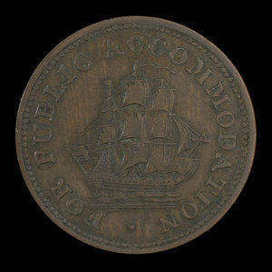 Canada, unknown, 1/2 penny : 1831