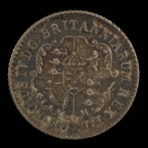 Great Britain, George IV, 1/16 dollar : 1822