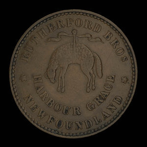 Canada, Rutherford Brothers, 1/2 penny : 1846