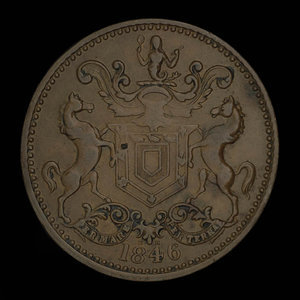 Canada, Rutherford Brothers, 1/2 penny : 1846