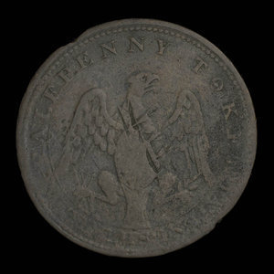 Canada, unknown, 1/2 penny : 1813