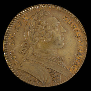 France, Louis XV, no denomination : 1755