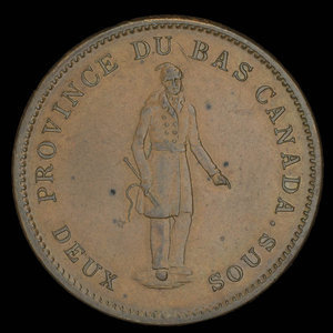 Canada, City Bank (Montreal), 1 penny : 1837