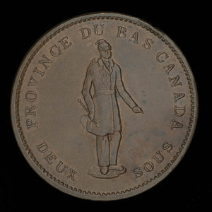 Canada, Quebec Bank, 1 penny : 1837