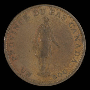 Canada, Banque du Peuple (People's Bank), 1/2 penny : 1837