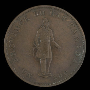 Canada, Banque du Peuple (People's Bank), 1/2 penny : 1837