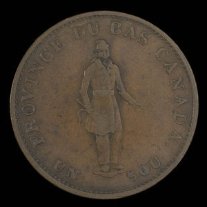 Canada, Bank of Montreal, 1/2 penny : 1837