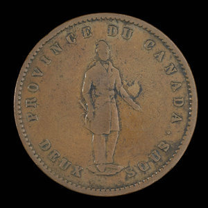 Canada, Quebec Bank, 1 penny : 1852