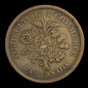 Canada, Banque du Peuple (People's Bank), 1 sou : 1838