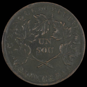 Canada, Banque du Peuple (People's Bank), 1 sou : 1837