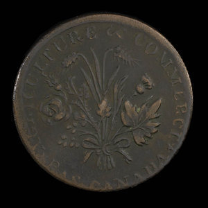 Canada, Banque du Peuple (People's Bank), 1 sou : 1837