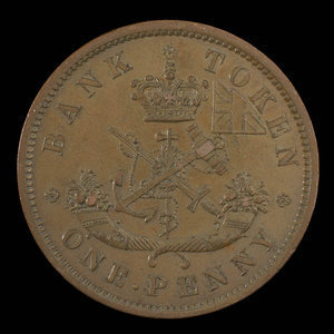 Canada, Bank of Upper Canada (York), 1 penny : 1852