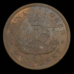 Canada, Bank of Upper Canada (York), 1 penny : 1854