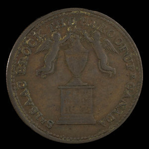 Canada, unknown, 1/2 penny : 1816