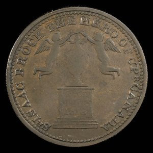 Canada, unknown, 1/2 penny : 1816