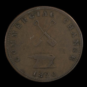 Canada, unknown, 1/2 penny : 1820