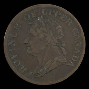 Canada, unknown, 1/2 penny : 1832