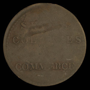 Canada, unknown, 1/2 penny : 1838