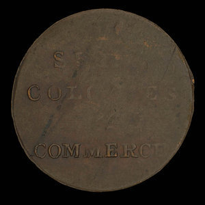 Canada, unknown, 1/2 penny : 1838