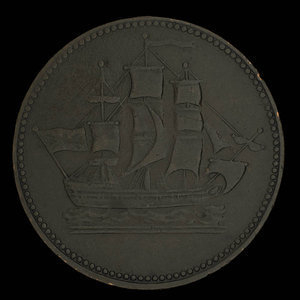 Canada, unknown, 1/2 penny : 1835