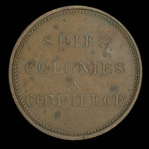 Canada, unknown, 1/2 penny : 1835