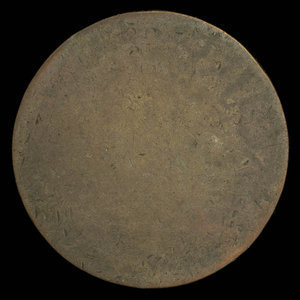 Canada, unknown, 1/2 penny : 1835